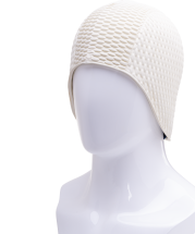 Шапочка для плавания Babble Cap 3115-10, резина, белый