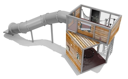 Игровой комплекс Эко Кубус VST 4504/1 для детской площадки, фото 2