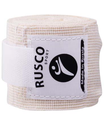 Бинт боксерский, 4,5 м, хлопок, белый, фото 2