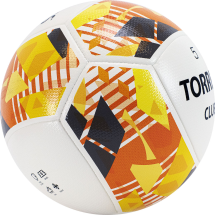 Мяч футб. &quot;TORRES Club&quot; арт.F320035, р.5, 10 панели. PU, гибрид. сшив, беж-оранж-сер