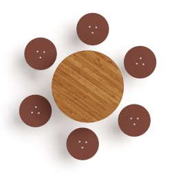 Столик взрослый (лиственница темный) МФ 32.01.05-Л.И1.01, фото 2