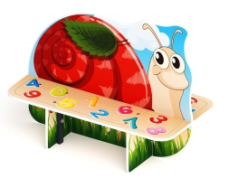 Улитка - Скамейка детская - МФ 41.01.06, фото 1 Улитка - Скамейка детская - МФ 41.01.06, фото 1