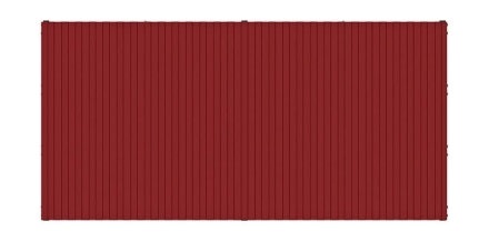 Навес контейнерной площадки для мусора (красный) (2 секции) МФ 55.02.02-04, фото 5