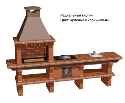 Печь Аристократ 716 S Прямоугольный кирпич красный, фото 9