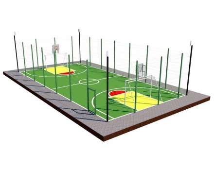 Универсальная спортивная площадка TORUDA 5 (18х9), фото 1