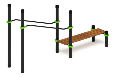 Воркаут ЛОВ 89 зеленый ВТ 101.24-02, фото 4