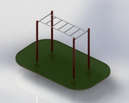 Рукоход уличный одинарный ТВС-001.00, фото 1