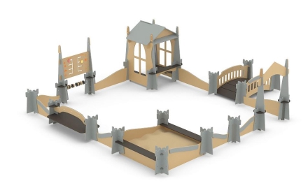 Игровой комплекс с песочницей Romana 115.75.00 для детской площадки, фото 2