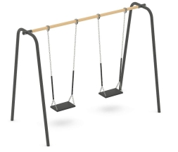 Качели двойные Romana 108.58.00 для детской площадки, фото 4