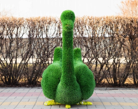 Топиари два лебедя Авелин - газон Deluxe, фото 6