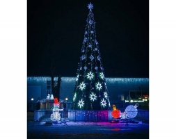 Световая композиция Ёлочные игрушки (диаметр шаров - 0,8 м, 1,1 м, 1,5 м), фото 2