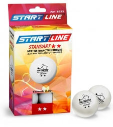 Мячи Start line Standart 2* (6 мячей в упаковке)