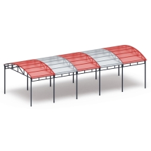 Теневой навес на 10 тренажеров - МФ 753.02 - Спорт Теневой навес на 10 тренажеров - МФ 753.02 - Спорт