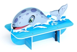 Кит - Скамейка детская - МФ 41.17.01, фото 1 Кит - Скамейка детская - МФ 41.17.01, фото 1