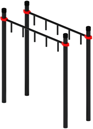 Воркаут ЛОВ 89 красный ВТ 101.10-01, фото 2