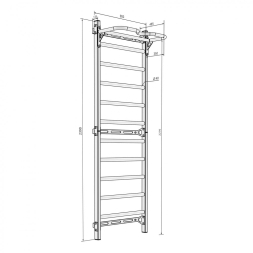 Шведская стенка Rock-s черная, фото 3 Шведская стенка Rock-s черная, фото 3