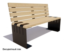 Скамейка уличная «Симферополь» без подлокотников, Сосна 2 м