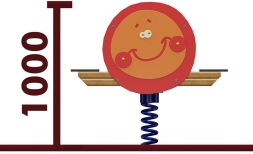 Качели-балансир на пружине Колобок 04516 для детской площадки, фото 2