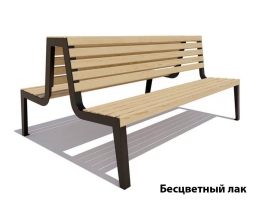Парковая скамейка Магадан, Лиственница 0,6 м, фото 2