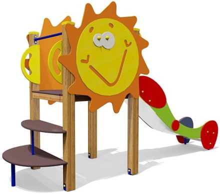 Горка Солнышко 08312 H=1000 для детской площадки, фото 1