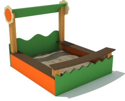 Песочница Ромашка для детской площадки, фото 1