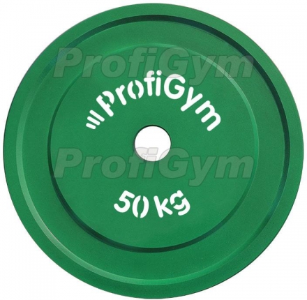 Диск стальной «Powerlifting» с полимерным покрытием, 50кг ДПЛ-50, фото 1