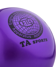 Мяч для художественной гимнастики RGB-101, 19 см, фиолетовый Мяч для художественной гимнастики RGB-101, 19 см, фиолетовый