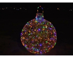 Светящаяся фигура Ёлочная игрушка на раме (диаметр 1 м), фото 2