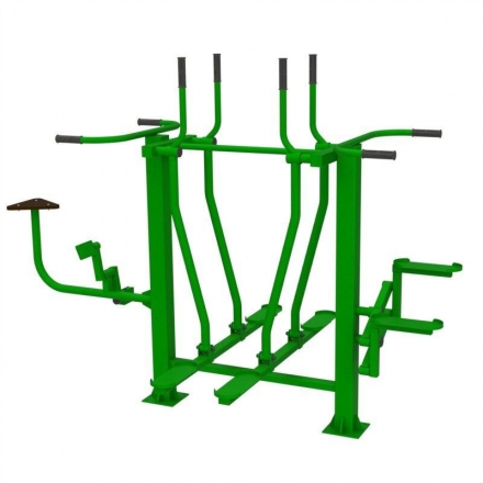 Уличный тренажер &quot; Лыжники + Велосипед + Степпер&quot;, фото 3