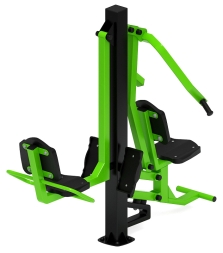 Жим ногами + жим от груди (зеленый) - Уличный тренажер - СТ 037-12, фото 2