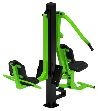 Жим ногами + жим от груди (зеленый) - Уличный тренажер - СТ 037-12, фото 2