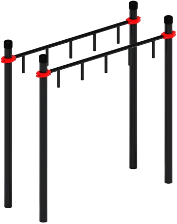 Воркаут ЛОВ 108 красный ВТ 102.10-01, фото 2