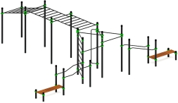 Воркаут ЛОВ 89 зеленый ВТ 101.25-02, фото 1