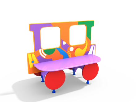 МФ 1.2021 Лавочка Вагончик Граффити, фото 1