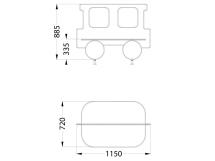 МФ 1.2021 Лавочка Вагончик Граффити