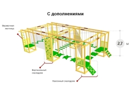 Детский веревочный парк 9 этапов (без страховки), фото 2