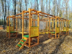 Детский веревочный парк 9 этапов (без страховки), фото 8
