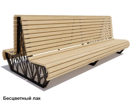 Скамейка уличная Ессентуки, Лиственница 1,2 м, фото 1