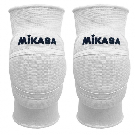 Наколенники волейбольные &quot;MIKASA&quot;, размер L, хлопок, эластичная микрофибра, пена ЭВА, белый, фото 1