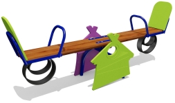 Качели-балансир Избушка 04110.21 для детской площадки, фото 1