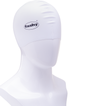 Шапочка для плавания Silicone 3040-10, силикон белый