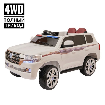 Электромобиль Land Cruiser Police YBH 4651 4WD белый, фото 1