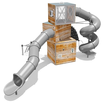 Игровой комплекс Эко Кубус VST 4503/1 для детской площадки, фото 2