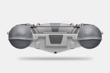 Gladiator RIB 380 AL Светло-темносерый моторная лодка ПВХ Жесткое дно (морской алюминий), киль