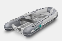 Gladiator RIB 380 AL Светло-темносерый моторная лодка ПВХ Жесткое дно (морской алюминий), киль