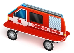 Пожарная машина - Скамейка детская - МФ 41.03.01-01, фото 4 Пожарная машина - Скамейка детская - МФ 41.03.01-01, фото 4