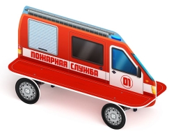 Пожарная машина - Скамейка детская - МФ 41.03.01-01, фото 3 Пожарная машина - Скамейка детская - МФ 41.03.01-01, фото 3