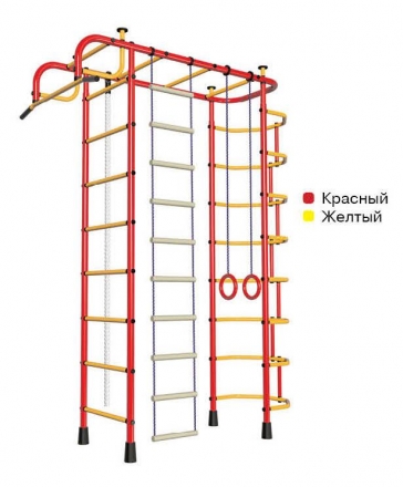 Спортивный комплекс Пионер 2М красно/жёлтый, фото 1