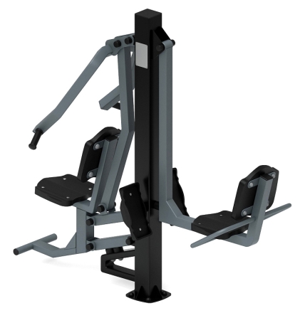 Жим ногами + жим от груди (серый) - Уличный тренажер - СТ 037-13, фото 3