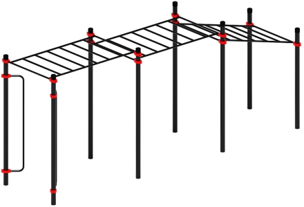 Воркаут ЛОВ 89 красный ВТ 101.11-01, фото 4